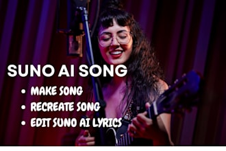 recreate or remake ai song in any genre recreate sunoai song parody custom song