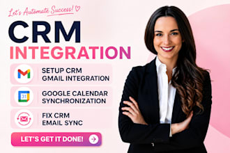 setup CRM gmail integration, google calendar synchronization, fix CRM email sync