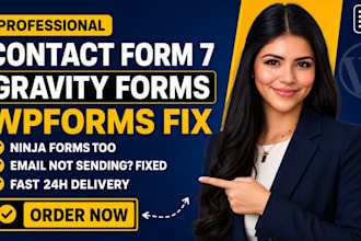 fix wordpress contact form 7, gravity forms, wpforms, or ninja forms issues