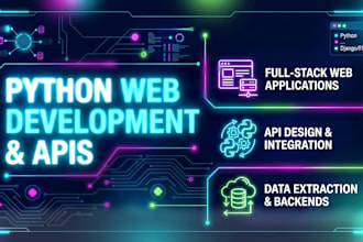 develop python web application and website data