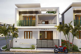 design 3d house exterior, kitchen 3d rendering, apartment interior, modern villa