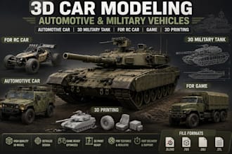 3d military truck models for games 3d printing armored vehicle models render rc