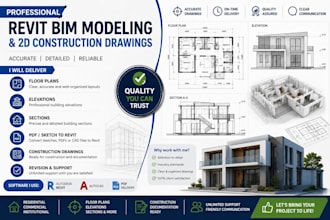 produce revit bim models and technical drawings