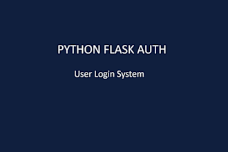 python flask user authentication and login system