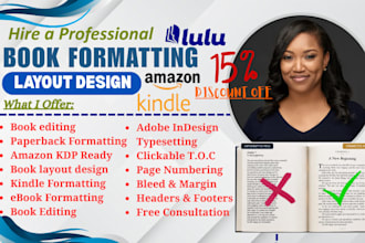 paperback formatting, book formatting, book layout design and typesetting