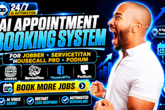 build ai appointment setter for jobber, servicetitan, housecall pro, podium ai