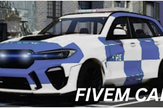 debadge, create fivem police, sports car, custom livery by fivem developer