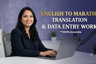 do perfect english to marathi translation and data entry work