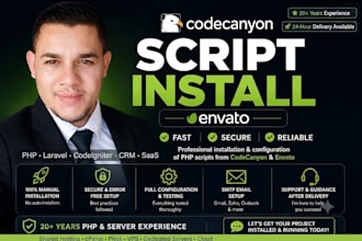 install your codecanyon PHP script on your server