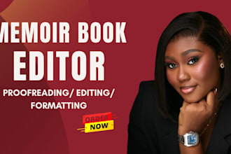do memoir book proofreading and editing, autobiography, devotional book editor