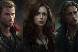 design characters and draw illustrations