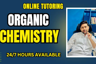 assist in organic, general chemistry, biology and math