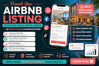 promote your airbnb listing using paid ads or social media to get more booking