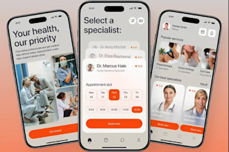 develop hipaa compliant telehealth, telemedicine,  healthcare app, wellness app