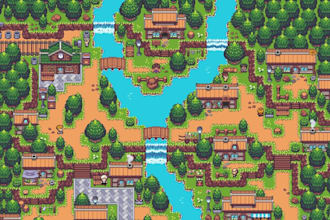 create 8bit 16bit isometric pixel art environment tileset tilemap game assets