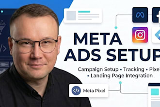 set up facebook and instagram campaigns with landing page pixel integration