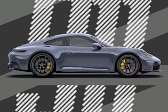 design a minimalist automotive poster
