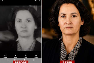 fix blurry photos, upscale and restore old photos
