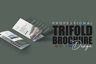 design a professional tri fold brochure