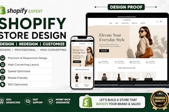 shopify store design shopify website design shopify store redesign shopify store