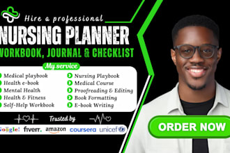 do medical ebook, playbook, workbook, planner and kdp ebook writer