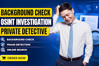your private osint investigator for background check, fraud detection and search