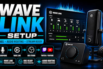 setup elgato wave link with obs for professional audio routing