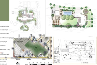 design professional landscape lighting and commercial building lighting plans
