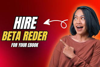 be your beta reader for your ebook