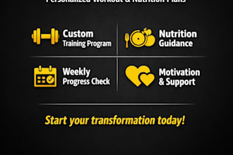 create personalized workout and nutrition programs