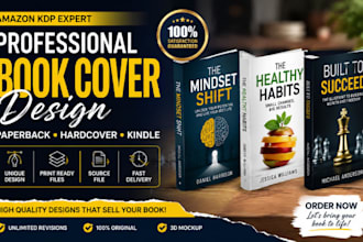 design a professional amazon KDP book cover for paperback and hardcover