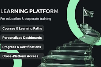 build custom online learning platform lms student portal elearning software