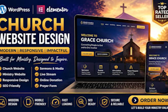 create a responsive wordpress church website