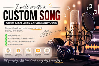 write and produce a custom song for your special occasion