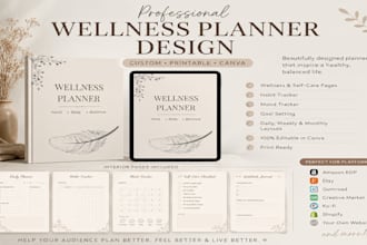 design custom printable planners