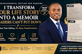 developmentally edit your memoir for emotional impact, clarity, and story