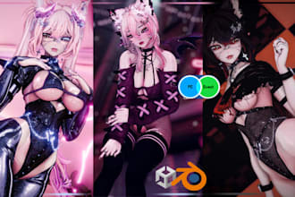 create realistic custom furry vrchat avatar fursona, vrc with full body tracking