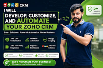 develop, customize, and automate your zoho CRM