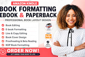book editing proofread kdp book formatting document formatting canva book design