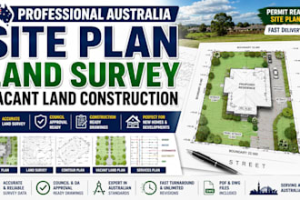 do australia site plan land survey vacant land construction