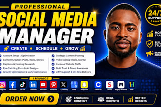 be your social media manager on  linkedin, skool, fb, insta, tiktok, circle so