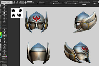 sculpt 3d cosplay mask helmet 3d armor design 3d mask 3d helmet for 3d printing
