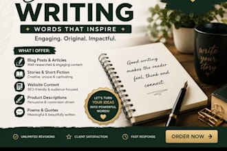 write creative instagram bios, captions and social media content
