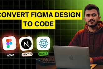 convert figma to reactjs or nextjs website
