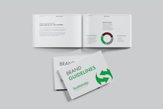 design a professional brand guidelines and brand book
