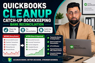 clean up and reconcile your quickbooks online books