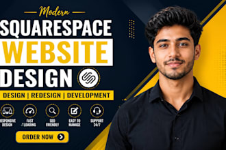 build squarespace website, design or development squarespace website