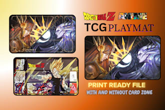 design print ready cartoon deskmat, anime mousepad and riftbound tcg playmats