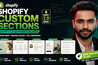 create custom shopify liquid sections
