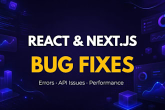 fix react and nextjs bugs errors and frontend issues